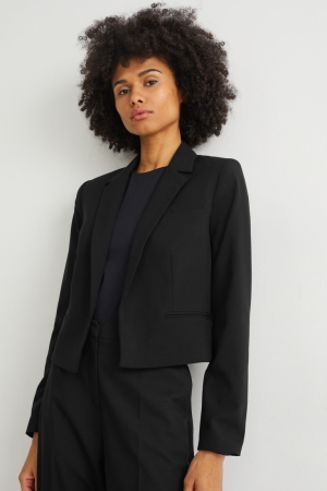 C&A Blazer- Regular Fit With Recycled Polyester Nere | 1746-DUFOW