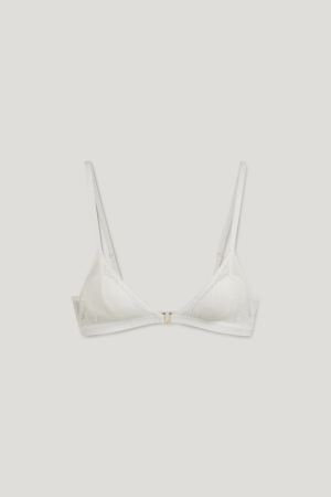 C&A Bralette Imbottito Lycra® Bianche | 2417-THZER