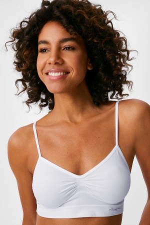 C&A Bralette Seamless Bianche | 1875-TQNEL