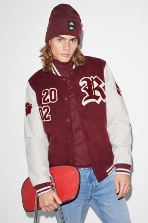 C&A Clockhouse Bomber Bordeaux | 2840-HRLMF