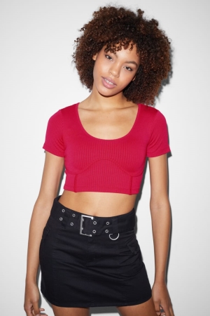 C&A Clockhouse Cropped Rosa | 1782-FYEGQ