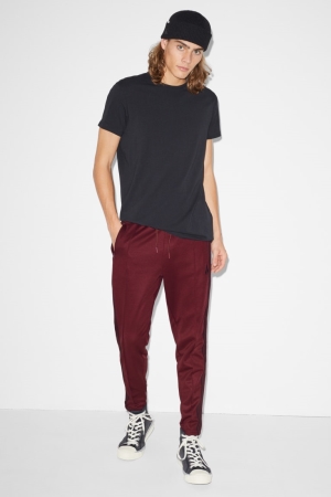 C&A Clockhouse Joggers Rosse Scuro | 9562-JPKQX