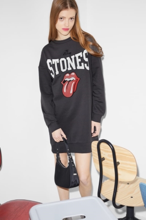 C&A Clockhouse Rolling Stones Grigie Scuro | 4937-ORZNT