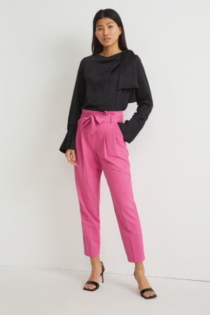 C&A Cloth High Vita Slim Fit Rosa | 5408-KRQWL