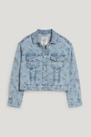 C&A Denim Floral Blu Blu Chiaro | 2137-ULRJZ