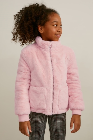 C&A Faux Fur Rosa | 6789-GSUJW