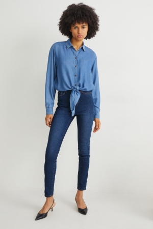 C&A Jegging High Vita Lycra® Blu | 4203-UZPNR