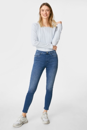 C&A Jegging Thermal Jeggings Push-up Effect Blu | 8251-YNCIJ