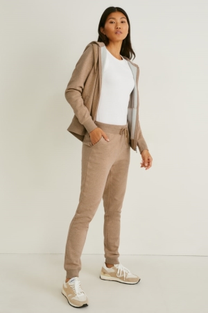 C&A Joggers Organic Cotone Beige | 1349-KAJEN