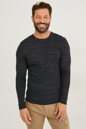 C&A Long Sleeve Organic Cotone Nere | 7648-MHYQN