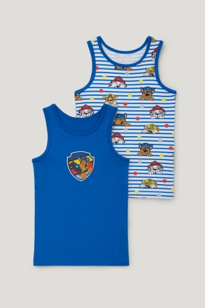 C&A Multipack Of 2 Paw Patrol Vest Organic Cotone Blu Scuro | 2107-ISGPZ