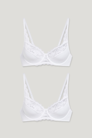 C&A Multipack Of 2 Underwire Bra Bianche | 8514-FTPSZ