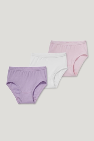 C&A Multipack Of 3 Briefs Organic Cotone Rosa | 0416-DKEXI