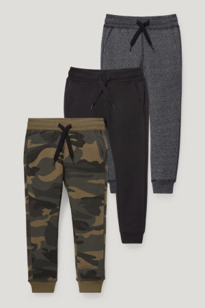 C&A Multipack Of 3 Joggers Camouflage | 8453-QFDTY