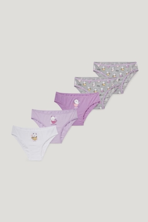 C&A Multipack Of 5 Briefs Organic Cotone Viola | 4237-MSQJA