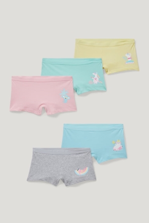 C&A Multipack Of 5 Unicorn Boxer Organic Cotone Gialle Chiaro | 5867-XTFCR