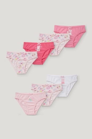 C&A Multipack Of 7 Pepper Pig Briefs Organic Cotone Rosa | 2614-YQHOS