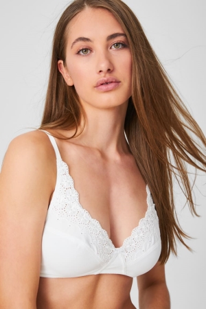 C&A Non-wired Bra Bianche | 2037-UPOBJ