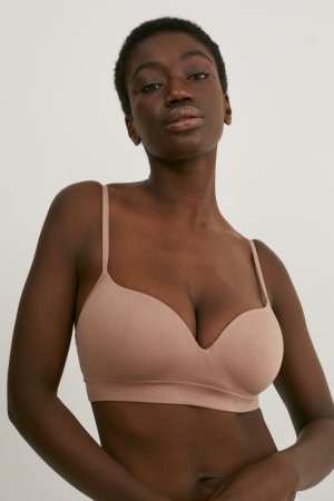 C&A Non-wired Bra Imbottito Seamless Nougat | 9543-BELCH