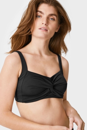 C&A Non-wired Mastectomy Bikini Nere | 5819-ZAGWI