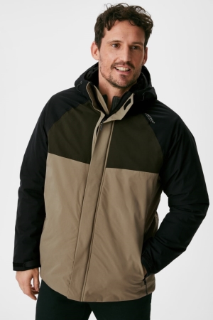 C&A Outdoor With Hood Recycled Khaki | 6754-AMLRJ