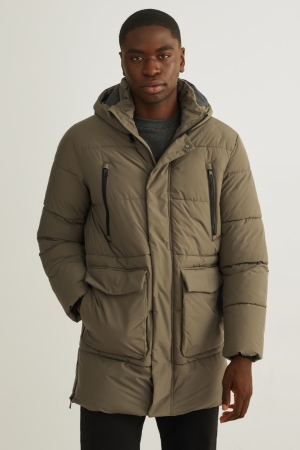 C&A Parka With Hood Verdi Scuro | 9045-IBURE