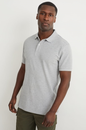 C&A Polo With Organic Cotone Grigie | 3129-SWIKE