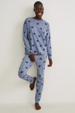 C&A Pyjamas Patterned Blu | 5274-VXOWQ