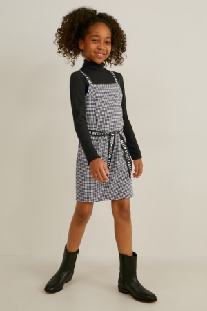 C&A Set And Polo Neck 2 Piece Nere Bianche | 5306-SFZYK