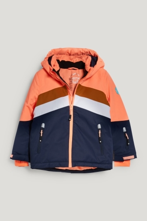 C&A Ski With Hood Recycled Bianche Arancioni | 3806-POUTC