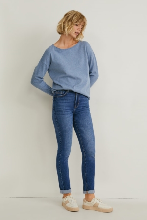 C&A Slim High Vita Lycra® Recycled Blu | 2850-NHSPR