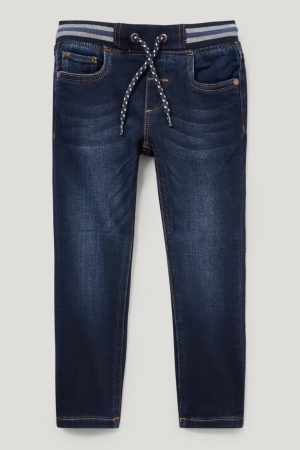 C&A Slim Jog Denim Organic Cotone Blu Blu Scuro | 2701-AHNDL