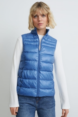 C&A Trapuntato Gilet Blu | 0237-RQFCY