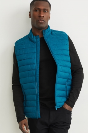 C&A Trapuntato Gilet Recycled Blu | 8372-TBQKD