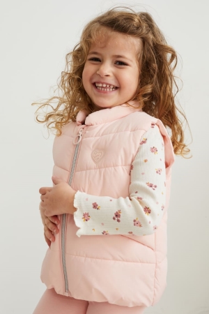 C&A Trapuntato Gilet Recycled Rosa | 9250-ZRHMO