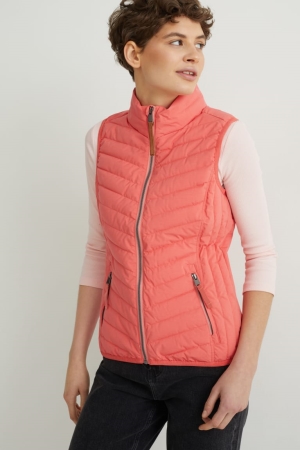 C&A Trapuntato Gilet Rosa | 2079-QEVPO