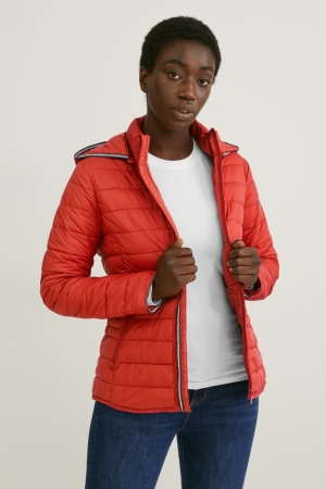 C&A Trapuntato With Hood Bionic-finish®eco Rosse | 8043-SJTMN