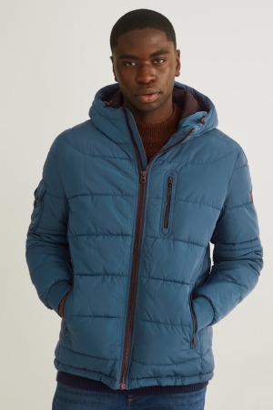 C&A Trapuntato With Hood Blu | 3874-KLTPO