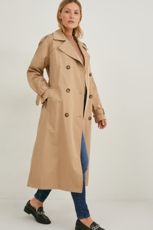 C&A Trench Grigie Marroni | 7491-BHRYX