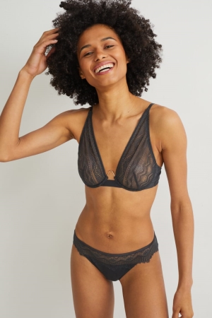 C&A Underwire Bra Nere | 9267-JDYUO