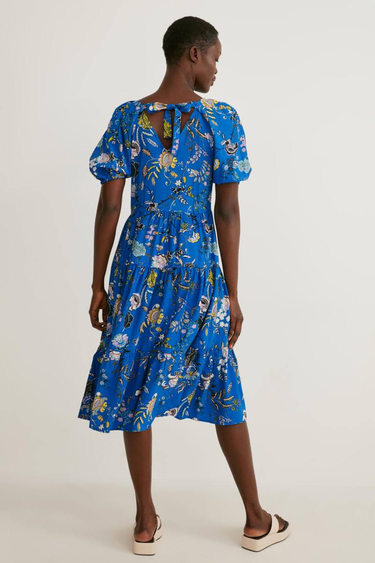 C&A A-line Floral Blu | 3016-BGZES