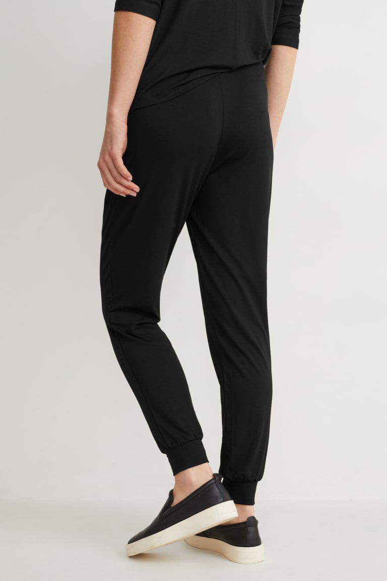 C&A Basic Joggers With Lenzing™ Ecovero™ Nere | 3584-ZYQRW