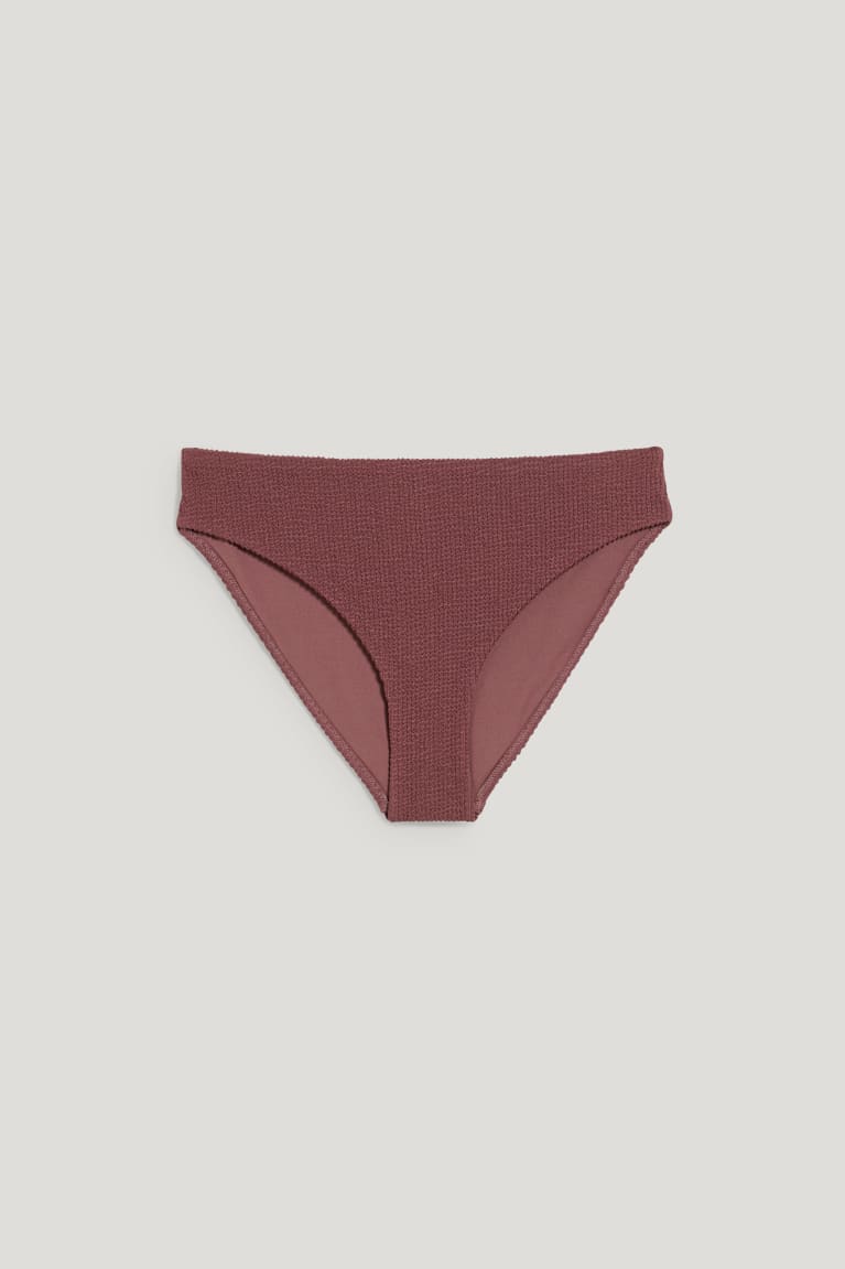 C&A Bikini Bottoms Mid-rise Lycra® Xtra Life™ Bordeaux | 3091-ZNPKX