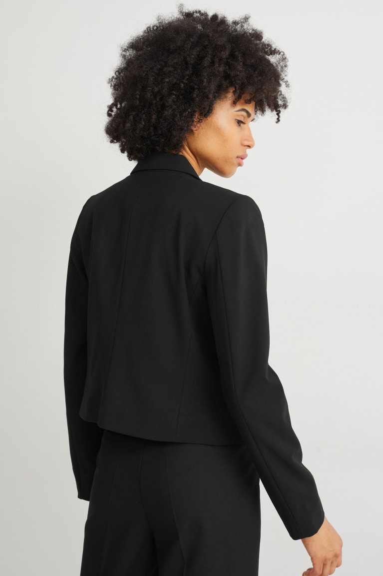 C&A Blazer- Regular Fit With Recycled Polyester Nere | 5438-NBKAO