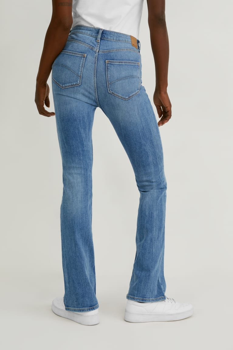 C&A Bootcut High Vita Blu Blu Chiaro | 2490-FKWPH