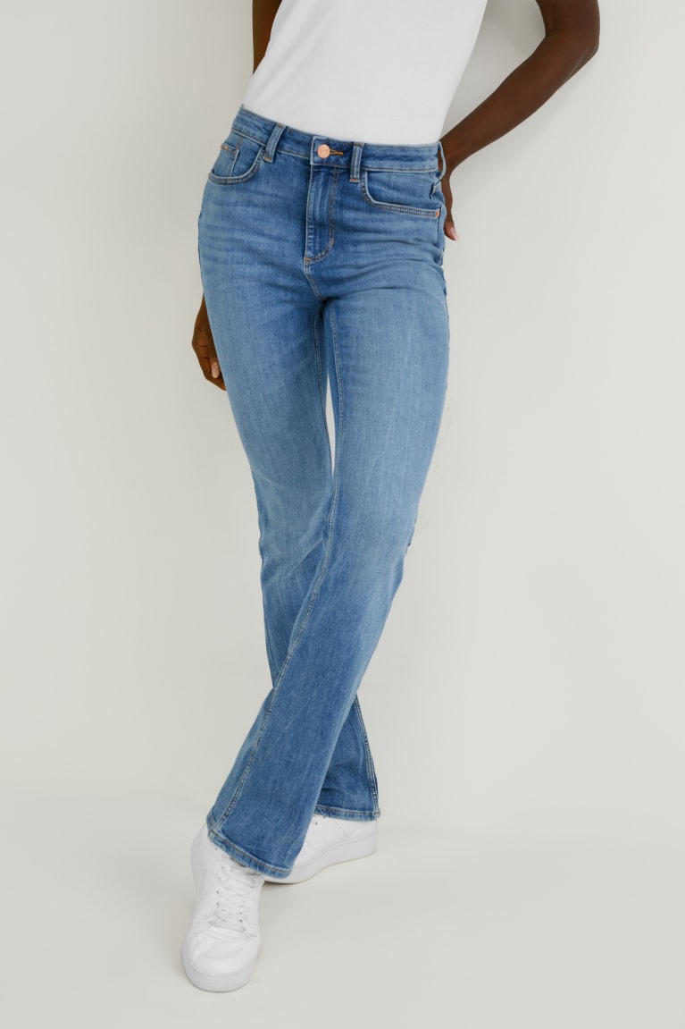 C&A Bootcut High Vita Blu Blu Chiaro | 2490-FKWPH