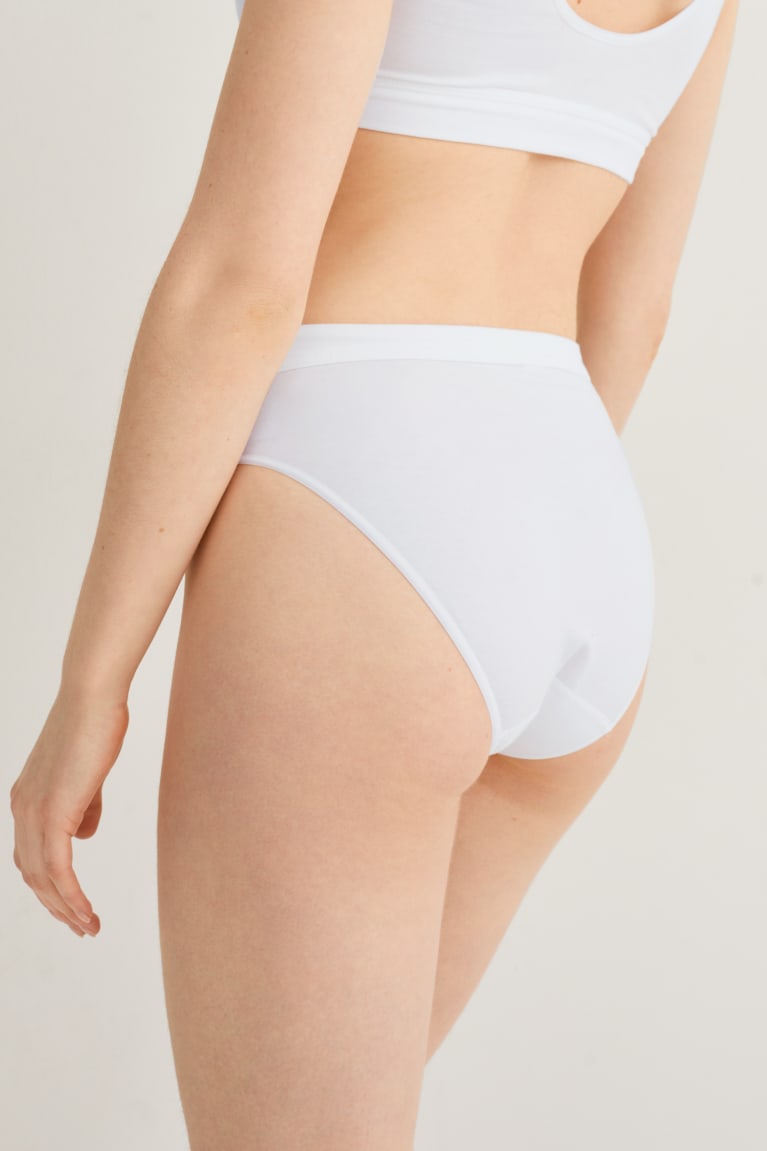 C&A Briefs Organic Cotone Bianche | 4831-EUGAJ