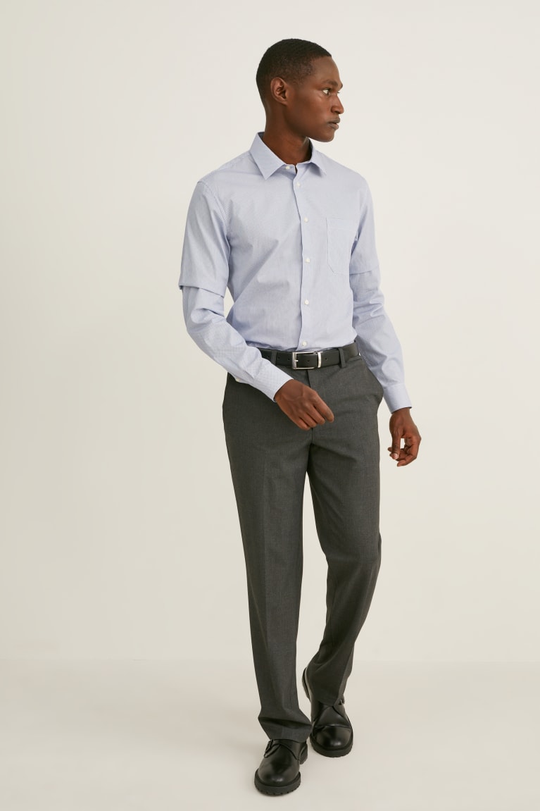 C&A Business Regular Fit Kent Collar Extra-Sleeve s Blu Chiaro | 8360-HVQLF