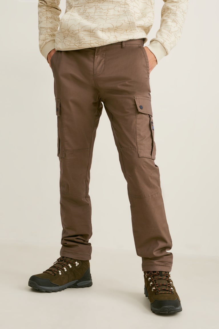 C&A Cargo Regular Fit Lycra® Recycled Khaki | 4039-DOLTG