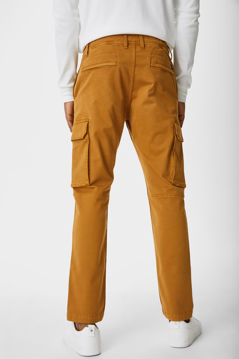 C&A Cargo Tapered Fit Senape Gialle | 4987-OYZSB